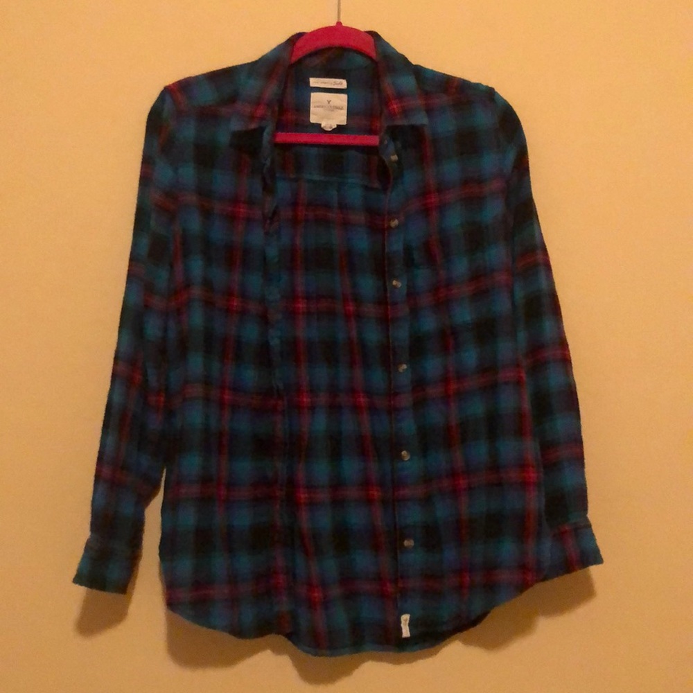 Small American Eagle Boyfriend Fit Flannel